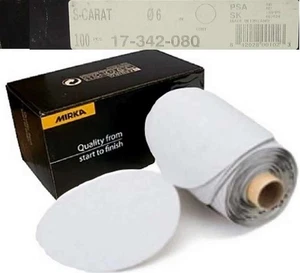 New 100ct Mirka S-Carat PSA SK 80 Grit Roll 17-342-080 Caratflex Silicon Carbide - Picture 1 of 9