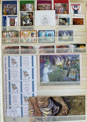 Vaticano  2003 annata completa mnh con foglietti, libretto e lamina argento Foto 1 de 2