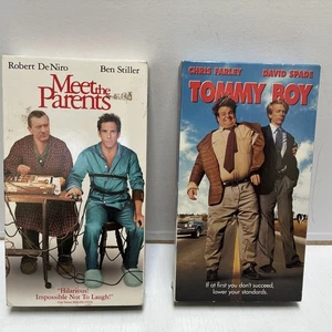 Vintage Tommy Boy & Meet The Parents VHS 2 Movie Lot - Picture 1 of 4
