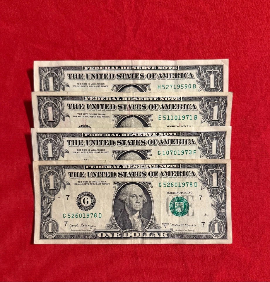 Birthday Notes $1 Lot of (4) 1959,1971,1973,1978 ! - Image 1 of 1