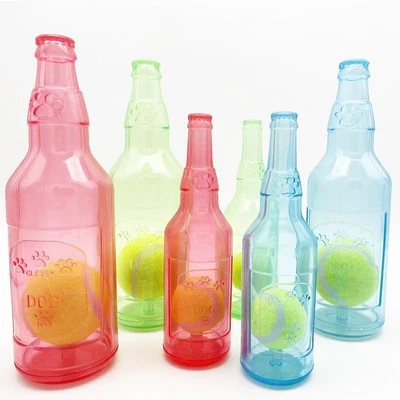 Dog Water Bottle Toy Creative Bottle Chew Toys for Dog interactive toy with ball - Image 1 of 4
