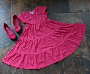 New without Tags Gap Kids M 8 FULL BLOOM Pink Dress Ballet Flat Shoes Sz 3 Shiny - Picture 1 of 3