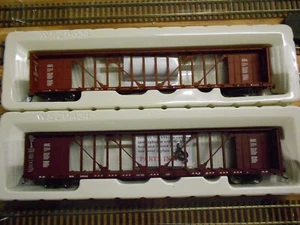 2 X HO WALTHERS GOLD LINE 72' centerbeam flat cars BRAND NEW - Picture 1 of 4