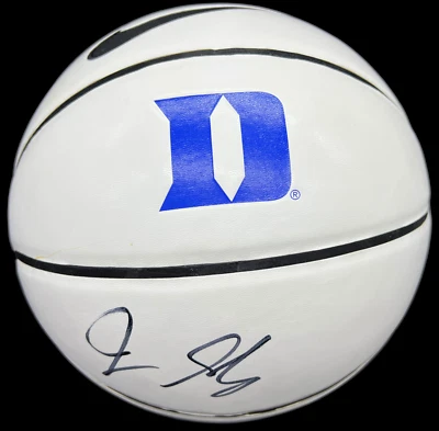JON SCHEYER SIGNED AUTOGRAPHED DUKE BLUE DEVILS LOGO NIKE BASKETBALL JSA - Image 1 of 4