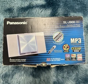 Panasonic SL-J900 Reproductor de CD portátil cuadrado en caja y estación de altavoces sin control remoto - Imagen 1 de 13