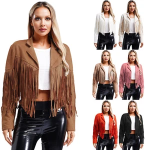 Women Coats Open Front Jackets Top Outerwear Motorcycle Cardigan Blazer Outfits - Picture 1 of 61
