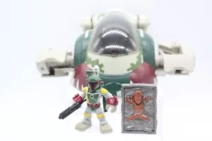 Playskool Star Wars Héroes Galácticos Boba Fett Slave 1 con carbonita Han Solo - Imagen 1 de 6