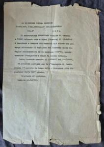 VER) WW1 MINISTERO DIFESA ESERCITO ROMA OSPEDALE CAMPO 6 COMPAGNIA III ARMATA - Picture 1 of 2