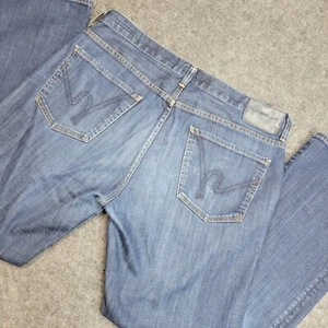 Citizens Of Humanity Jeans Mens 36x32 Evans Blue Wide Straight Leg Stretch Denim - Picture 1 of 18