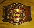 Vintage 1978 Honda Motorcycle Double Eagle Belt Buckle Made by AHM 