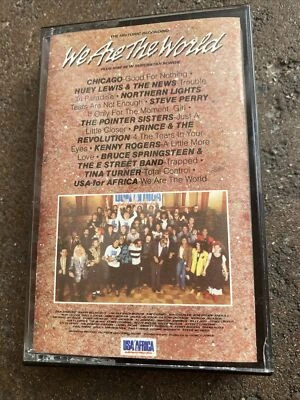We Are The World Cassette Tape USA For Africa Vintage 1985 Orig Merchandise Form - Image 1 of 4