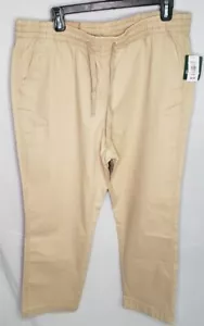Neu LL Bean Damen Boulder beige elastische Taille Kordelzug Chinohose Gr. 16 Reg - Bild 1 von 7