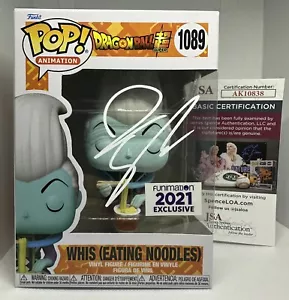 Fideos Funko Pop 1089 Dragon Ball Super Whis Firmados Ian Sinclair Funko Pop 1089 Dragon Ball Super Whis Certificado de Autenticidad JSA - Imagen 1 de 7