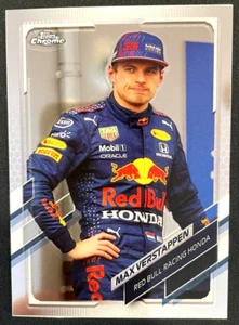 2021 Topps Chrome F1 Max Verstappen Red Bull Racing Honda #55 Base - Picture 1 of 2
