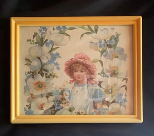 Vintage Bright Yellow Plastic? Standing picture frame 27cm x 22cm vgc - Picture 1 of 4