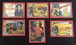 SMKW Riders of the Silver Screen Series 1 1993 subconjunto de 6 tarjetas George O'Brien - Imagen 1 de 2
