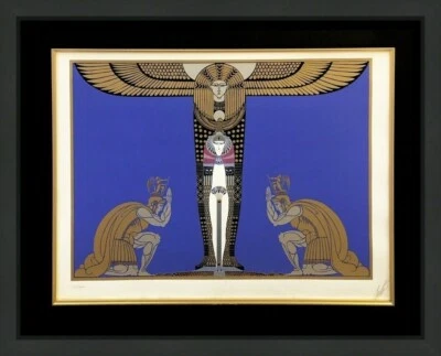 ERTE "CLEOPATRE" 1986 | SERIGRAFÍA FIRMADA A MANO | ART DECO | ENMARCADA HAZ UNA OFERTA Foto 1 de 4