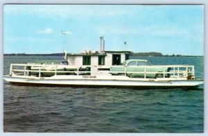 1950er OXFORD MARYLAND MD TRED AVON FÄHRE BOOT KAPITÄN WILLIAM BENSON POSTKARTE - Bild 1 von 2