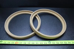 2 MDF SPEAKER RING SPACER 10 IN BEZEL WOOD 1 IN FIBERGLASS ENCLOSURE RING-10BZ - Picture 1 of 6