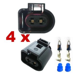 Connettore auto - AMP Tyco VAG 2-pin (4 x FEMALE) 1J0973722, 1J0 973 722 audi vw - Picture 1 of 4