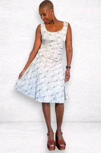 Effie's Heart Deneuve Dress Sm Dogwood Print NWT $125 Sleeveless Midi EH628-538 - Picture 1 of 8