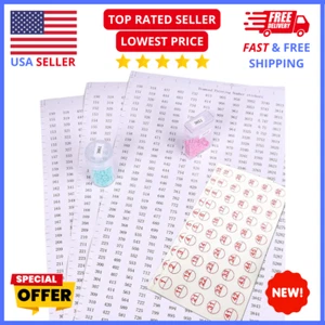 Number Stickers for Organization & Diamond Painting Kits - Self-Adhesive - Picture 1 of 5