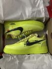 The Ten: Nike Air Force 1 x Off White Volt Size Mens UK 7.5 US 8.5 NEW WITH BOX