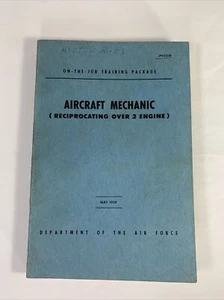 Department Of Air Force On The Job Training Package AIRCRAFT MECHANIC 1959 - Picture 1 of 6