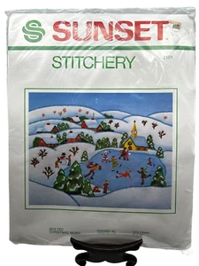 Christmas Morn Cross Stitch Kit Sunset Stitchery Designed by Linda Gillum - Picture 1 of 5
