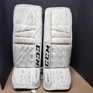 CCM EFlex E5.5 Goalie Beinpolster Junior Größe 26+1 weiß/weiß/weiß - Bild 1 von 6