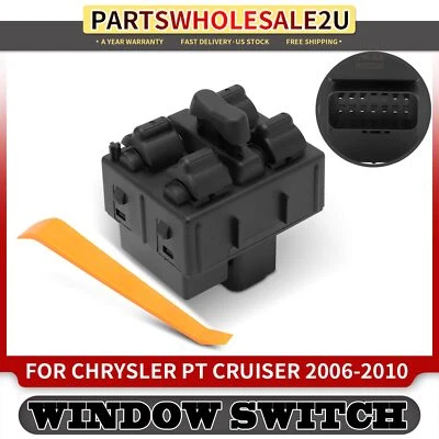 Interruptor de ventana eléctrica delantero izquierdo o derecho para Chrysler PT Cruiser 2006 2007-2010 Foto 1 de 4