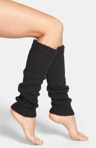 DKNY 0B885 Women's Sequin Leg Warmers Boot Toppers Black OSFM MSRP $30 - Picture 1 of 2