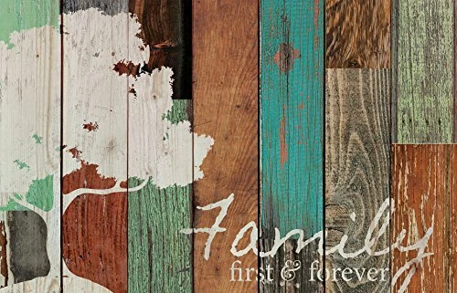 Family First & Forever Multicolor Tree Rustic 16 x 24 Wood Pallet Wall Art Sign - Image 1 of 1