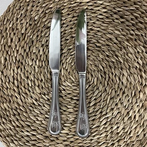 Towle PALM BREEZE Set Of 2 Dinner Knives Solid Flatware Tree Stainless Silver - Picture 1 of 6