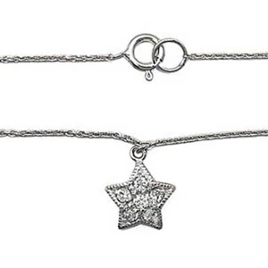 CAVIGLIERA CHARM STELLA ZIRCONI BRILLANTI_ARGENTO STERLING 925 - Foto 1 di 2