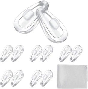 Soft Silicone Air Chamber Nose Pads - 6 Pairs - Picture 1 of 6