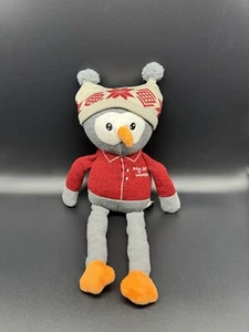 Spark Create Imagine Sock Owl My 1st Winter Plush Rattle Stuffed Animal 15" - Picture 1 of 8