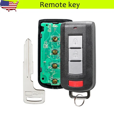 Llavero inteligente remoto para Mitsubishi Outlander 2008-2020 OUC644M-KEY-N 3 botones Foto 1 de 4