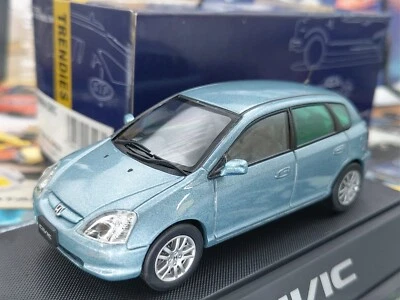 EBBRO 43147 1:43 SCALE 2002 HONDA EU CIVIC 5-DOOR HATCHBACK DIE CAST MODEL GREEN - Image 1 of 4