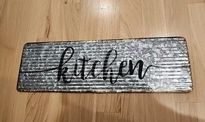 Tjmaxx KITCHEN Country Farmhouse Wood Tin Sign Home Decor 23.5X7.5 In - Picture 1 of 6
