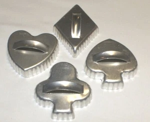 VTG Cookie Cutters Heart Diamond Spade Club Poker Cards Bridge St Valentines Day - Picture 1 of 43