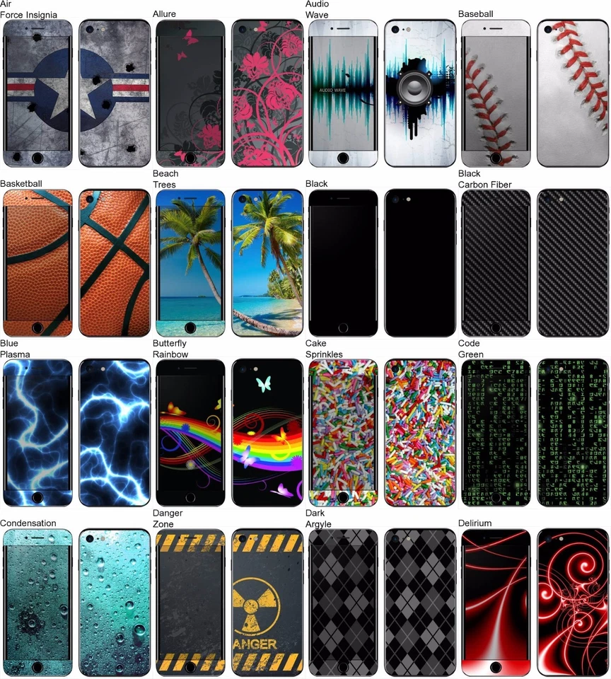 Any 1 Vinyl Decal/Skin for Apple iPhone 7 Plus iOS Smartphone -Buy 1 Get 2 Free! - Image 1 of 1