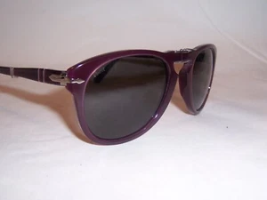 NEW PERSOL SUNGLASSES PO 0714 1216B1 MILKY PLUM/GREY 54mm AUTHENTIC 714 - Picture 1 of 8