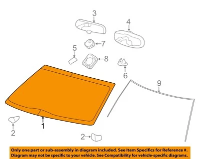 福特原始设备制造商 10-13 F-150 挡风玻璃挡风玻璃 BL3Z1503100A — 第 1/2 张图片