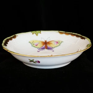 HEREND QUEEN VICTORIA Individual Fruit Saucer NEW NEVER USED made in Hungary  - Picture 1 of 7