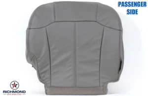 Chevy Suburban 1500 2500 LT 2002 - cubierta de asiento de cuero inferior lateral para pasajeros gris - Imagen 1 de 10