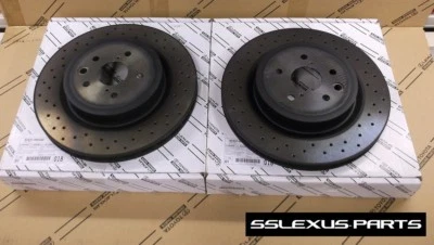 Juego de rotor freno trasero original OEM 42431-0W030 (x2) Lexus IS-F ISF (2008-2014) Foto 1 de 3