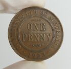 1923 Vintage Pre-Decimal Antique Australian One Penny 6 Pearls Coin