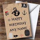 Pirate Map Personalised Children's Birthday Card