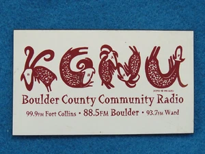 RADIOSENDER Kühlschrankmagnet: KGNU 88,5 Boulder County Community, COLORADO - Bild 1 von 2